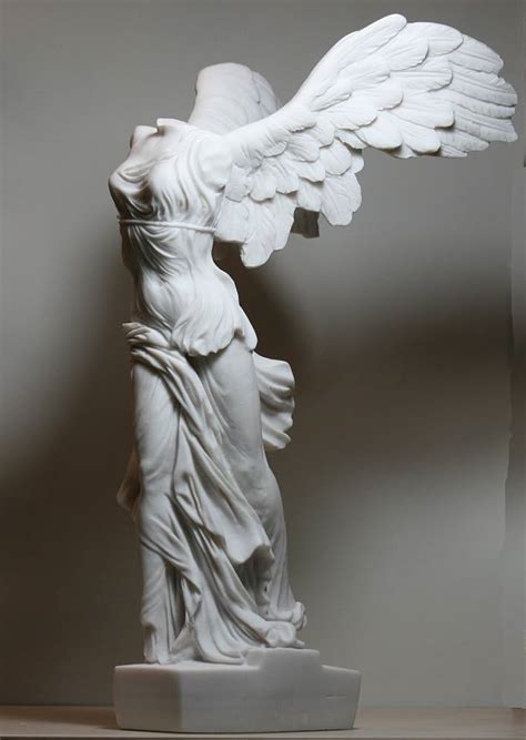 Nike Of Samothrace Winged Victory Marble Statue 